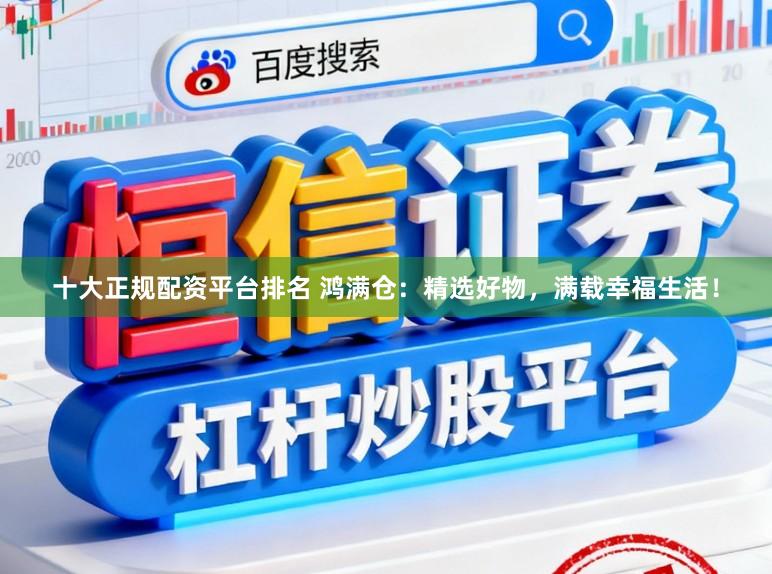 十大正规配资平台排名 鸿满仓：精选好物，满载幸福生活！
