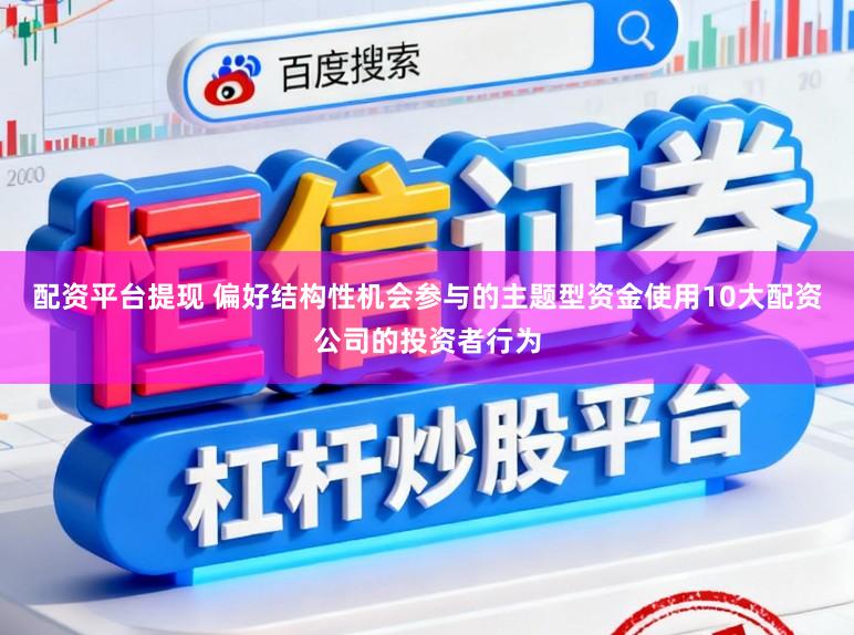 配资平台提现 偏好结构性机会参与的主题型资金使用10大配资公司的投资者行为